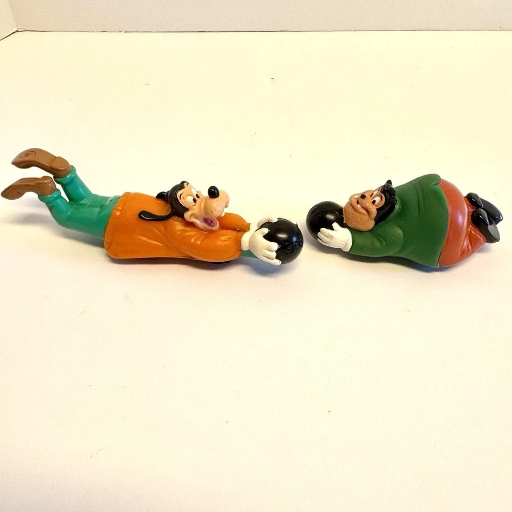 Vtg Goof Troop‎ Goofy & Pete Bowling Figure Burger King Kids Club Toy